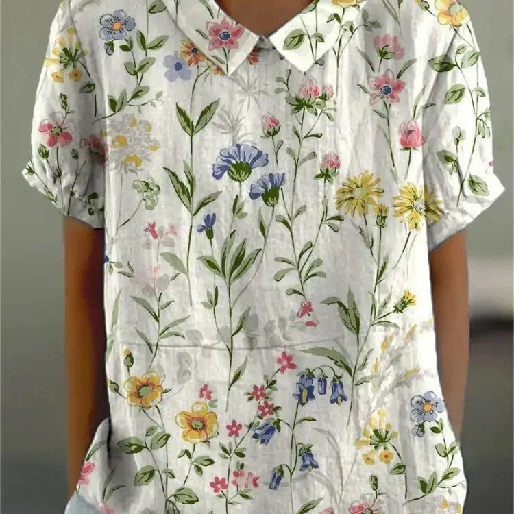 MARLENE™ | Women Vintage Print Shirt