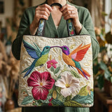 Handmade Bag | Hummingbird & Flowers