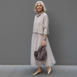 Emmie™ Elegant Two-Piece Set | Effortless Knit Layered Dress Set