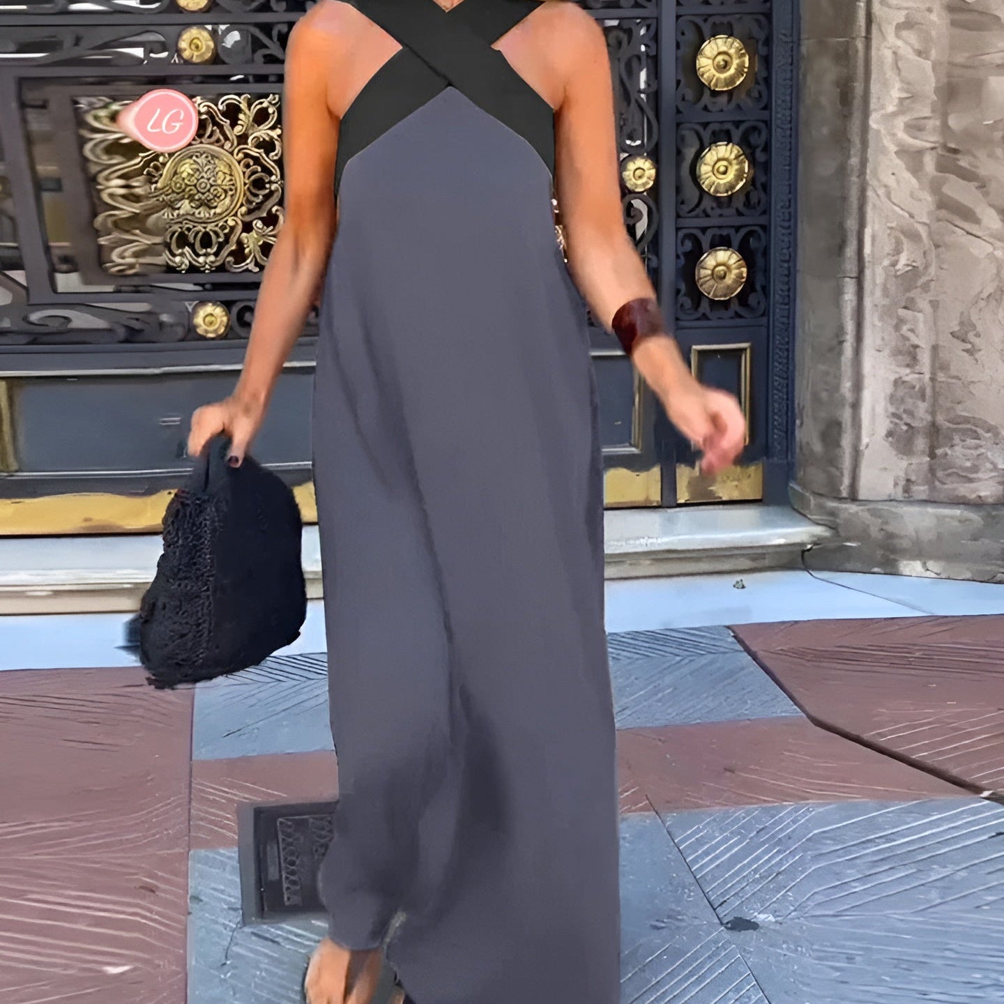 Keira - Breathable Comfortable Crossed Maxi Dress