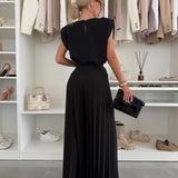 Evelyn™ Elegant 2-Piece Set | Flowing Top and Pleated Trousers