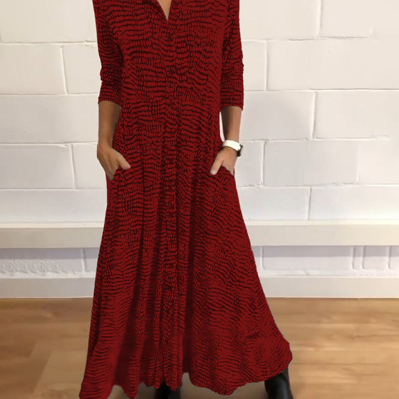 Emmy - Relaxed Button Down Maxi Dress