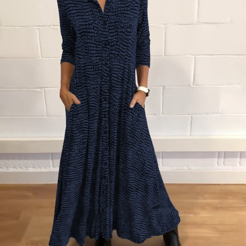 Emmy - Relaxed Button Down Maxi Dress